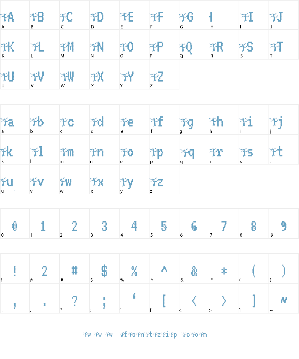 Halloween Party Font Character